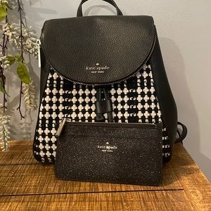 Kate spade backpack purse and small wallet